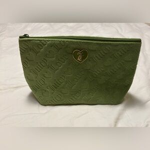 Juicy Couture Green Embossed Cosmetic Case